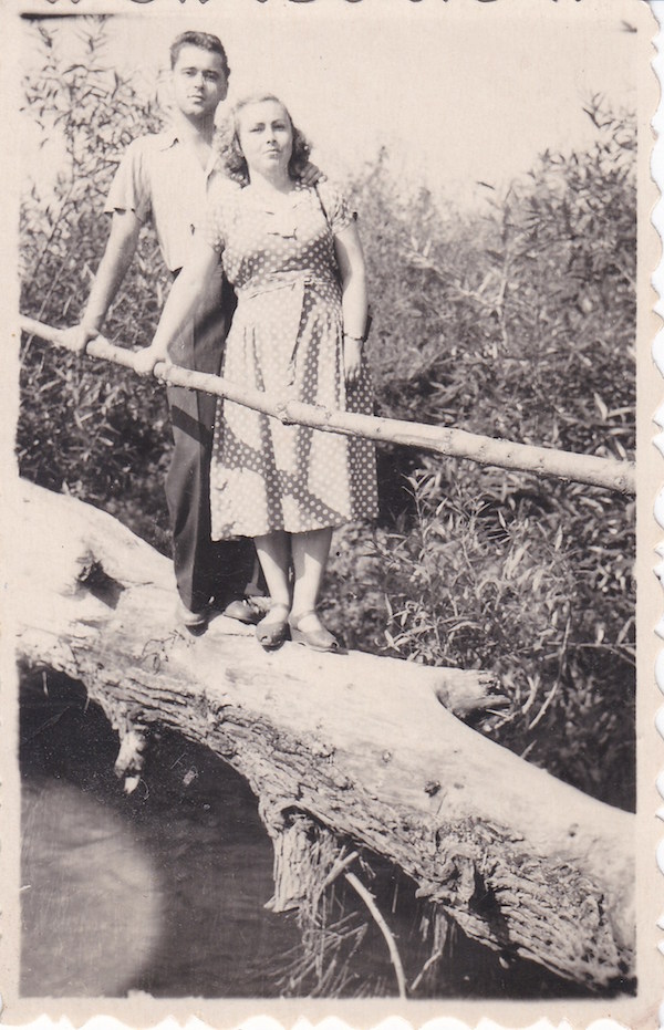 Orest Hornytskyy with his wife 